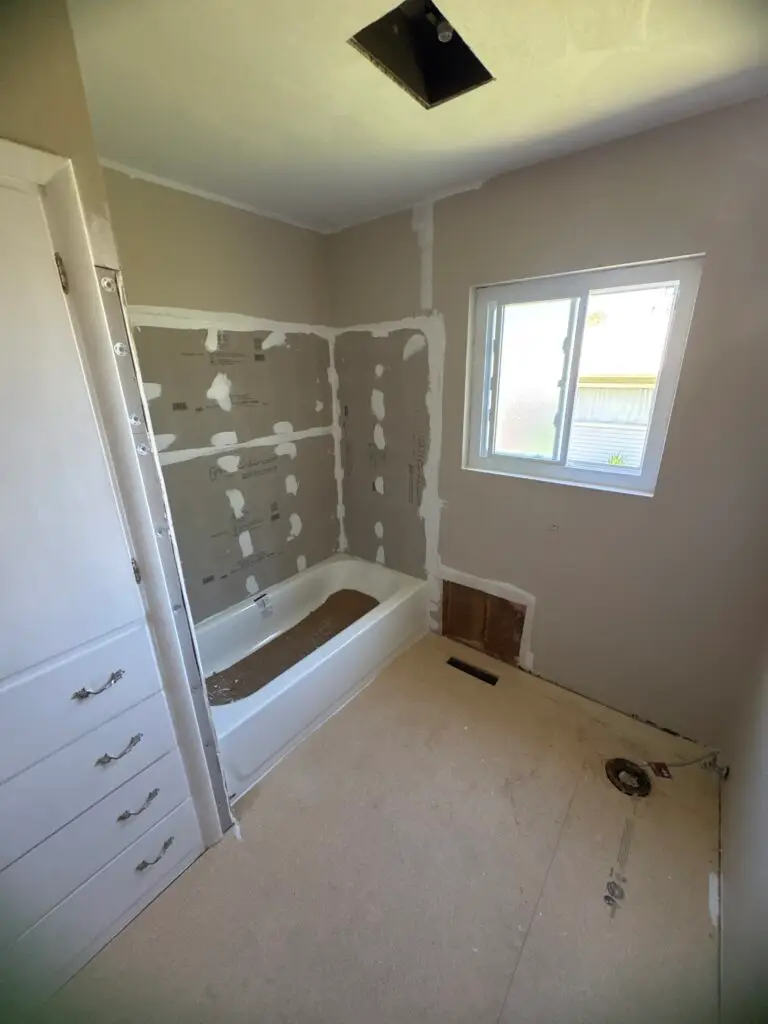 Bathroom Remodel with Vintage Elements in Caldwell — mirror reuse